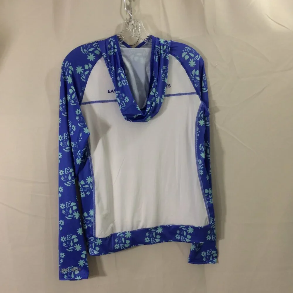 NEW Eastern Mountain EMS Hoodie Lightweight Sea Spray White Blue Size XS
